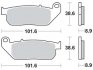 Комплект тормозных колодок, дисковый тормоз TRW MCB753SV (фото 1)