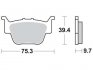 Комплект тормозных колодок, дисковый тормоз TRW MCB769SI (фото 1)