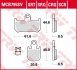 Комплект гальмівних колодок, дискове гальмо TRW MCB795SV (фото 2)