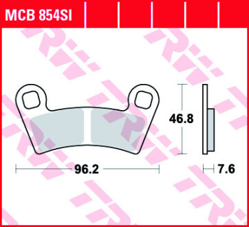 Тормозная колодка (диск) TRW MCB854SI