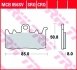 Комплект гальмівних колодок, дискове гальмо TRW MCB856SV (фото 2)