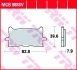 Комплект гальмівних колодок, дискове гальмо TRW MCB888SV (фото 1)