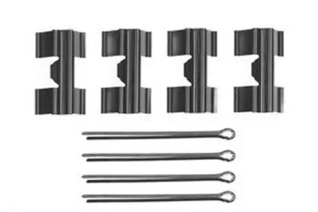 Комплектуючі, колодки дискового гальма TRW PFK256