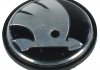 Ковпачок Skoda заглушка на литі диски Шкода chrome black VW 65/56мм ТУРЦИЯ 3B7601171B (фото 2)