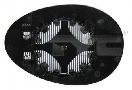 Скло зовнішнього дзеркала TYC 322-0005-1 (фото 1)