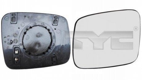 Скло зовнішнього дзеркала TYC 337-0088-1 (фото 1)