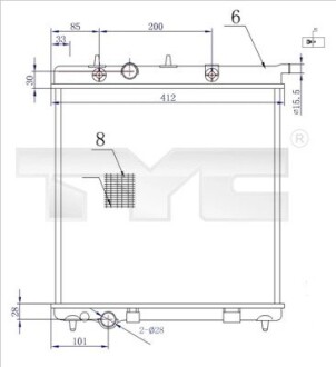 Інтеркулер TYC 705-0072-R