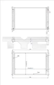 Радіатор ford fiesta 02- TYC 710-0030-R