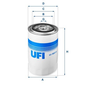 Масляный фильтр UFI 23.162.02