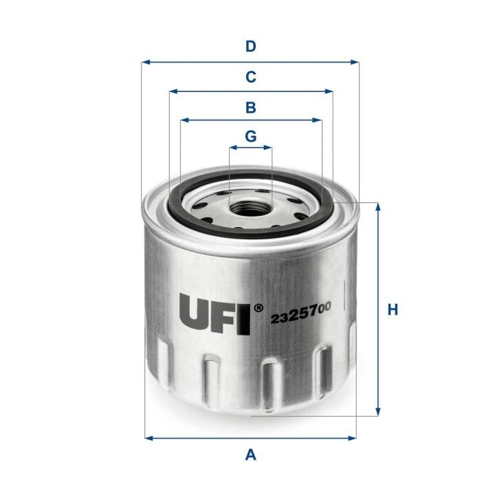 Масляний фільтр; гідрофільтр, автоматична коробка передач UFI 23.257.00 (фото 1)