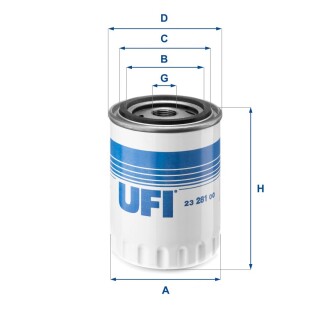 Масляний фільтр UFI 23.281.00