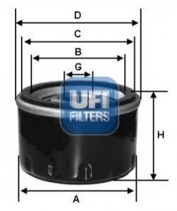 Масляный фильтр UFI 23.585.00