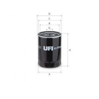 Масляний фільтр UFI 23.753.00