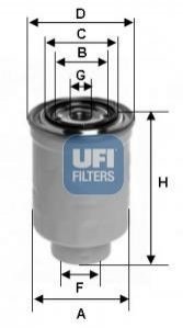 Топливный фильтр UFI 24.119.00