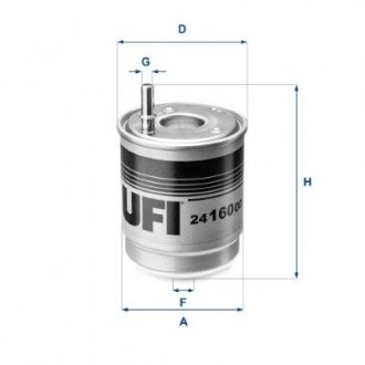 Паливний фільтр UFI 24.160.00 (фото 1)