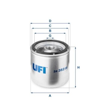 Паливний фільтр UFI 24.352.00