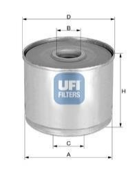 Паливний фільтр UFI 24.360.01