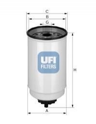 Паливний фільтр UFI 24.371.00