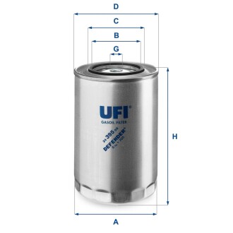 Топливный фильтр UFI 24.395.00