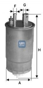 Паливний фільтр UFI 24.ONE.03