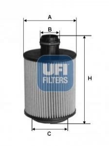 Масляний фільтр UFI 25.160.00
