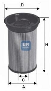 Топливный фильтр UFI 26.005.00 (фото 1)