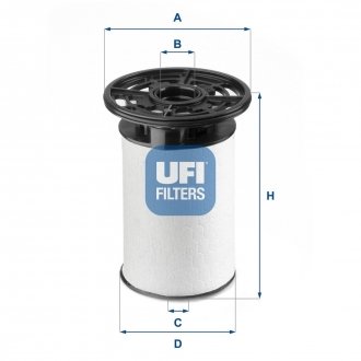 Топливный фильтр UFI 26.076.01
