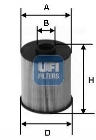 Топливный фильтр UFI 26.077.00