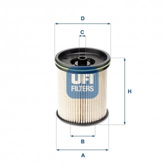 Топливный фильтр UFI 26.122.00