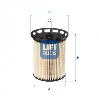 Фільтр паливний UFI 26.129.00 (фото 1)