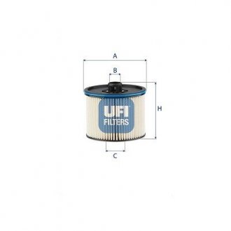 Топливный фильтр UFI 26.195.00