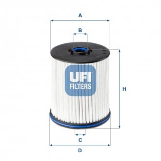 Паливний фільтр UFI 26.E2X.01 (фото 1)