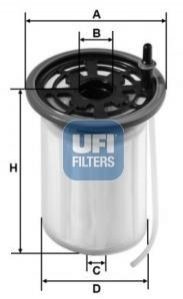 Топливный фильтр UFI 26.H2O.00