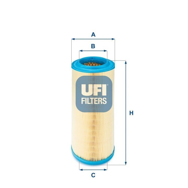 Фільтр повітряний FIAT IDEA 03-12,Punto I 93-99,Punto 00-03,IDEA 04-,PUNTO (188) 99-12,PUNTO V UFI 27.341.00 (фото 1)