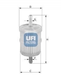 Топливный фильтр UFI 31.001.00 (фото 1)
