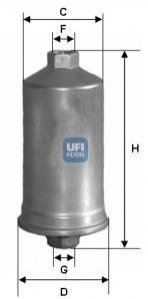 Топливный фильтр UFI 31.504.00