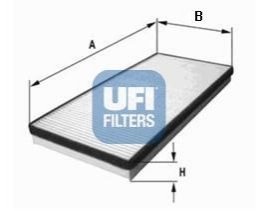 Фильтр, воздух во внутреннем пространстве UFI 53.001.00 (фото 1)