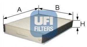 Фильтр, воздух во внутреннем пространстве UFI 53.077.00 (фото 1)
