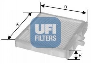 Фильтр, воздух во внутреннем пространстве UFI 53.090.00 (фото 1)