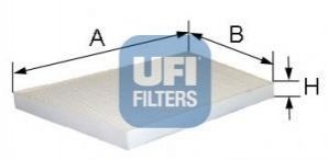 Фільтр, повітря у внутрішньому просторі UFI 53.095.00 (фото 1)