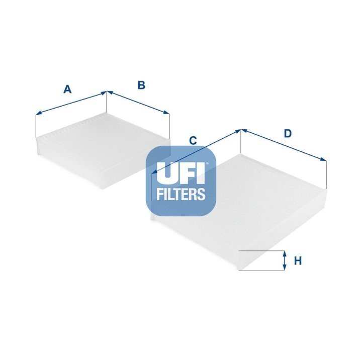 Фільтр, повітря у внутрішньому просторі UFI 53.143.00 (фото 1)