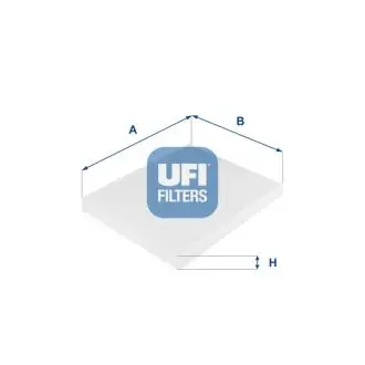 Фильтр, воздух во внутреннем пространстве UFI 53.149.00