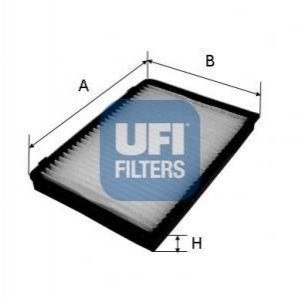 Фільтр, повітря у внутрішньому просторі UFI 53.151.00 (фото 1)