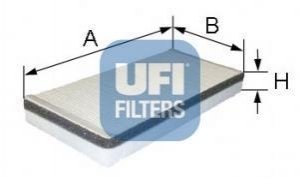 Фільтр, повітря у внутрішньому просторі UFI 53.162.00 (фото 1)