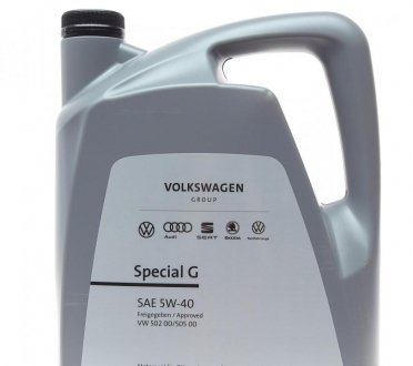 Олива моторна Special G 5W-40, 5л. VAG GS55502M4