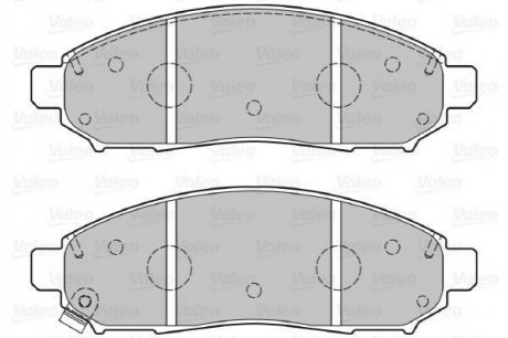 Комплект тормозных колодок, дисковый тормоз VALEO 301140 (фото 1)