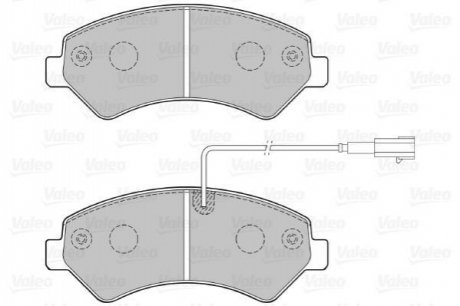 Комплект тормозных колодок, дисковый тормоз VALEO 301276 (фото 1)
