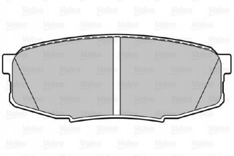 Комплект тормозных колодок, дисковый тормоз VALEO 301340 (фото 1)