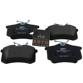 Комплект тормозных колодок, дисковый тормоз VALEO 301463