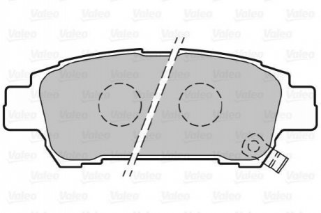 Комплект тормозных колодок, дисковый тормоз VALEO 301542 (фото 1)